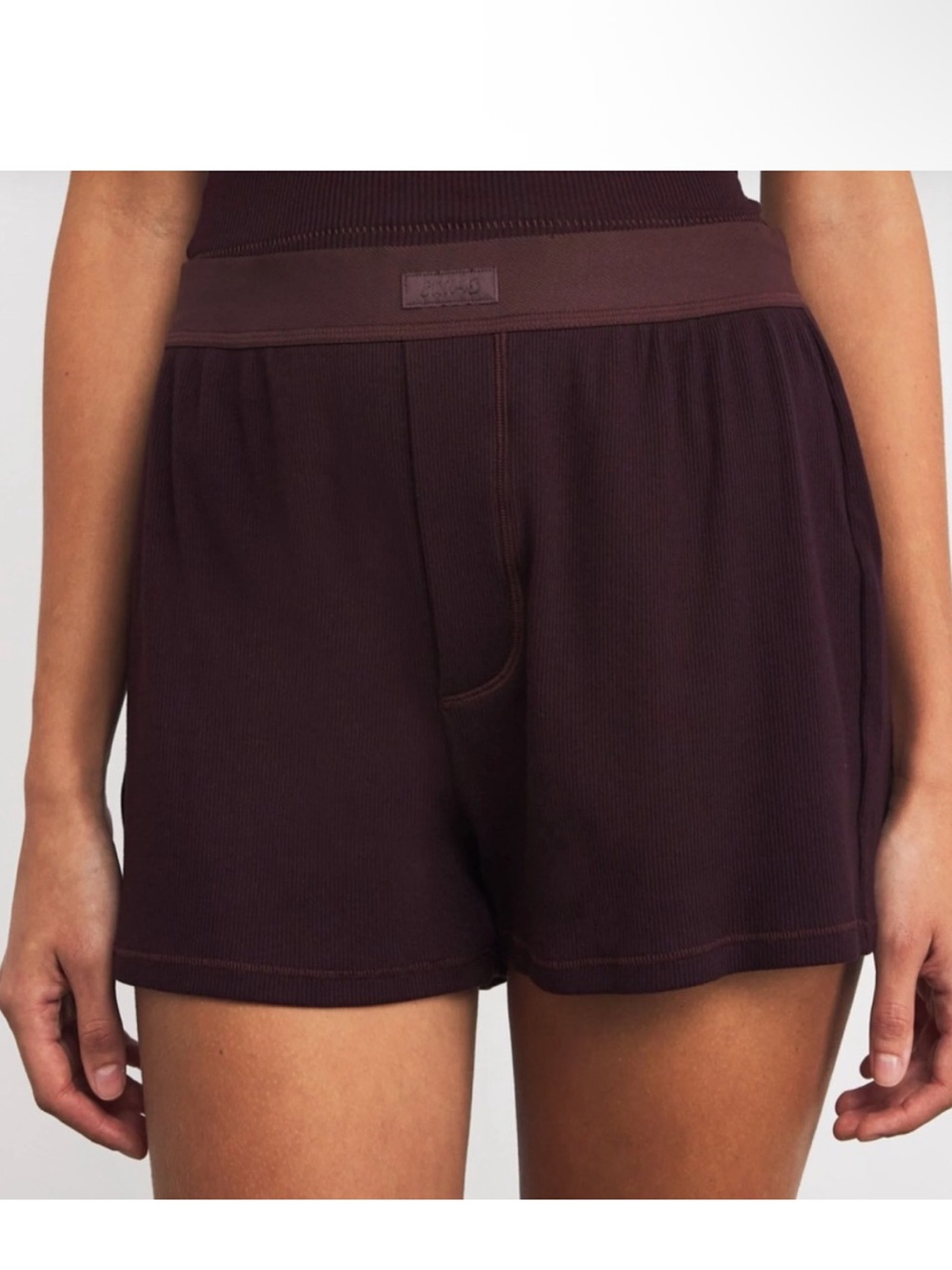 Skims cotton rib loose boxer in current - Picture 1 of 4